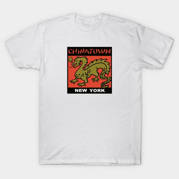 Chinatown New York T-Shirt by ezioman